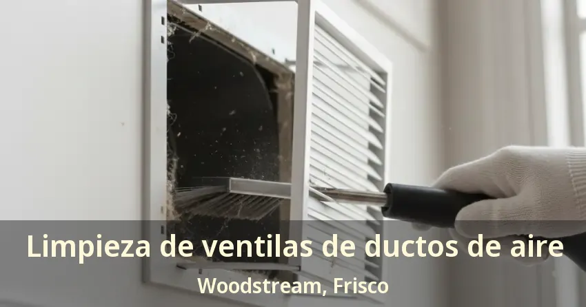 Limpieza de ventilas de ductos de aire Woodstream, Frisco - TX