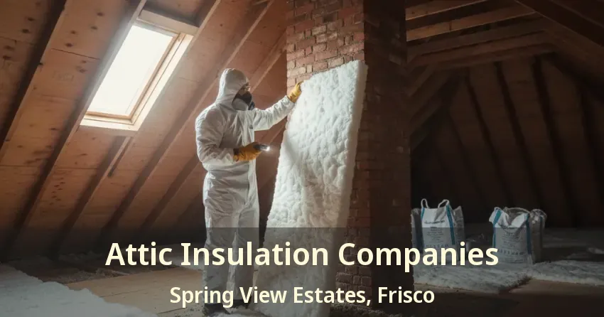 Attic Insulation Companies Spring View Estates, Frisco - TX Attic Insulation Companies Spring View Estates, Frisco - TX