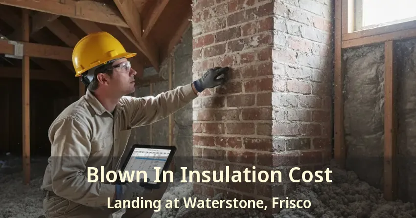 Blown In Insulation Cost Landing at Waterstone, Frisco - TX