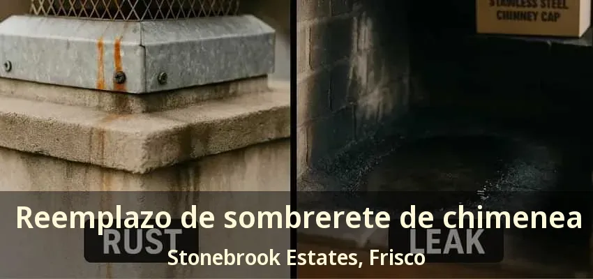 Reemplazo de sombrerete de chimenea Stonebrook Estates, Frisco - TX