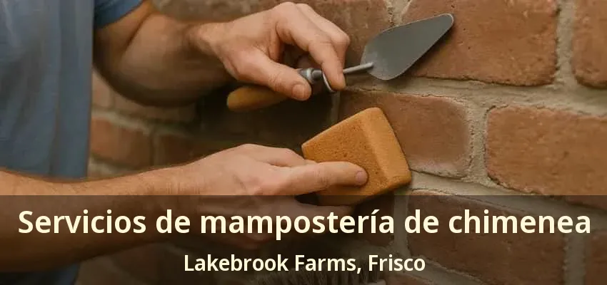 Servicios de mampostería de chimenea Lakebrook Farms, Frisco - TX