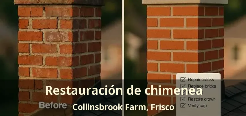 Restauración de chimenea Collinsbrook Farm, Frisco - TX