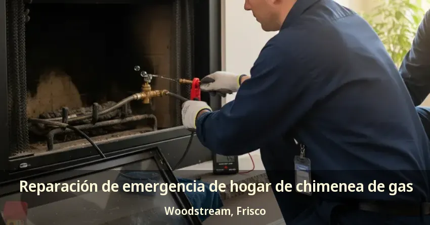 Reparación de emergencia de hogar de chimenea de gas Woodstream, Frisco - TX