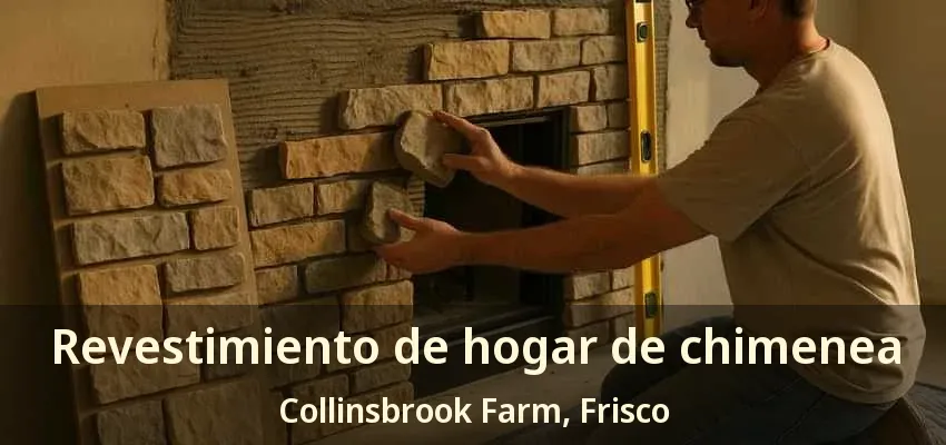 Revestimiento de hogar de chimenea Collinsbrook Farm, Frisco - TX Revestimiento de hogar de chimenea Collinsbrook Farm, Frisco - TX