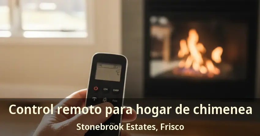 Control remoto para hogar de chimenea Stonebrook Estates, Frisco - TX