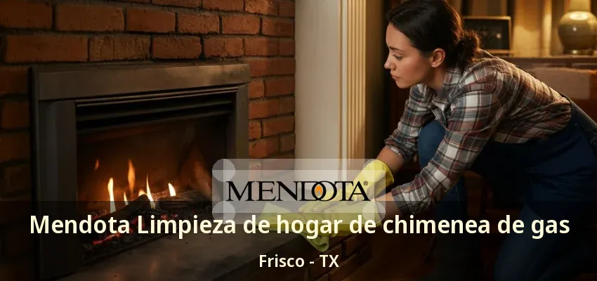 Mendota Limpieza de hogar de chimenea de gas Frisco - TX