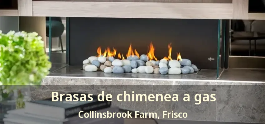 Brasas de chimenea a gas Collinsbrook Farm, Frisco - TX Brasas de chimenea a gas Collinsbrook Farm, Frisco - TX