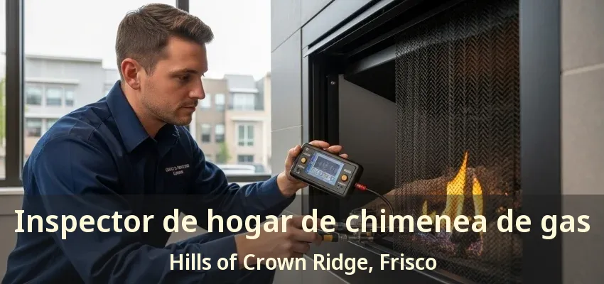 Inspector de hogar de chimenea de gas Hills of Crown Ridge, Frisco - TX
