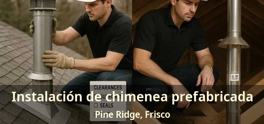 Instalación de chimenea prefabricada Pine Ridge, Frisco - TX Instalación de chimenea prefabricada Pine Ridge, Frisco - TX