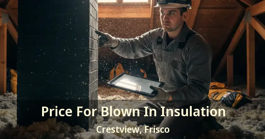 Price For Blown In Insulation Crestview, Frisco - TX Price For Blown In Insulation Crestview, Frisco - TX