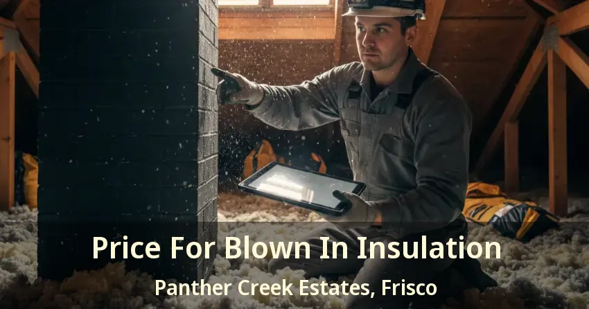 Price For Blown In Insulation Panther Creek Estates, Frisco - TX