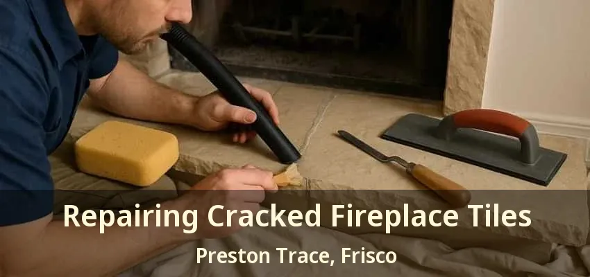 Repairing Cracked Fireplace Tiles Preston Trace, Frisco - TX